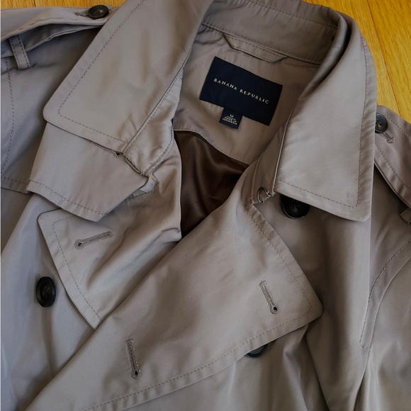Banana Republic Jackets & Coats Mens Banana Republic Grey Trench